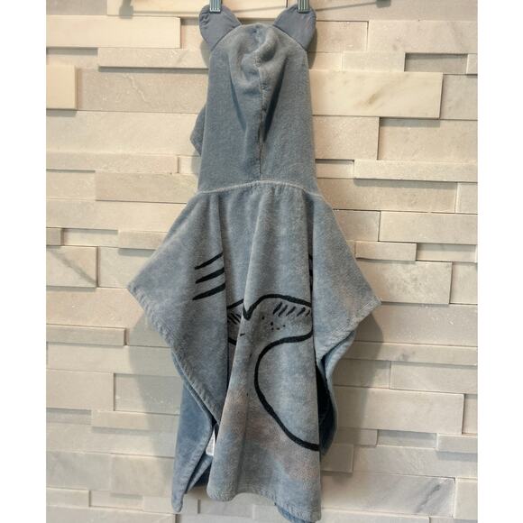 STELLA MCCARTNEY KIDS Hooded w/ Eyes Blue Whale Velour and Terry Poncho Towel S - Picture 4 of 9